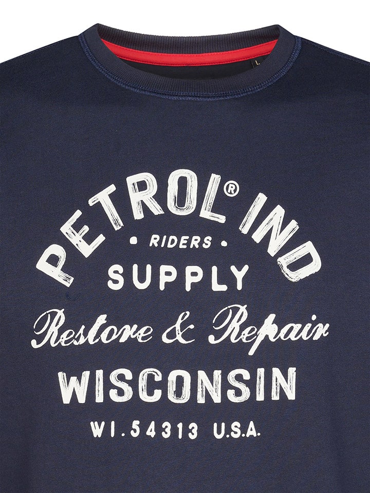 Mikina Petrol Industries Dunkelblau 774412 Sweatshirt in Dunkelblau - 3