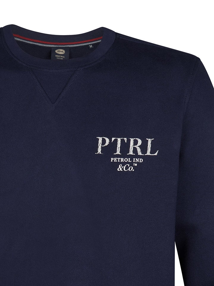 Mikina Petrol Industries Dunkelblau 9470199 Sweatshirt "Dubuque" in Dunkelblau - 3