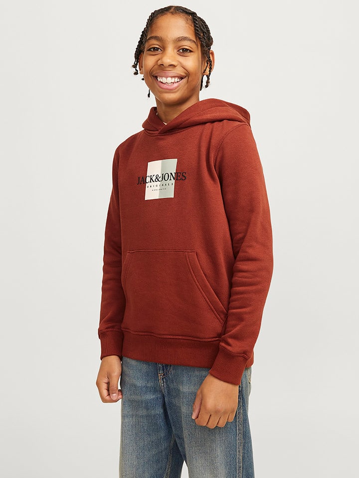 Dětská mikina JACK & JONES Junior Rot 8381598 Hoodie "Frederiksberg" in Rot - 2