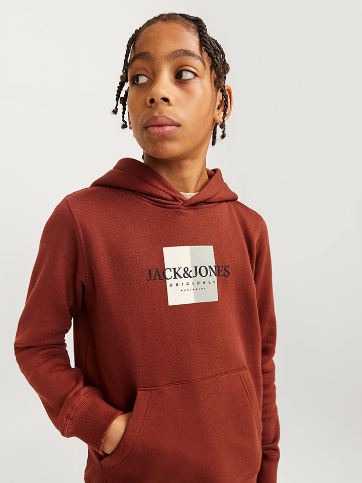 Dětská mikina JACK & JONES Junior Rot 8381598 Hoodie "Frederiksberg" in Rot - 4