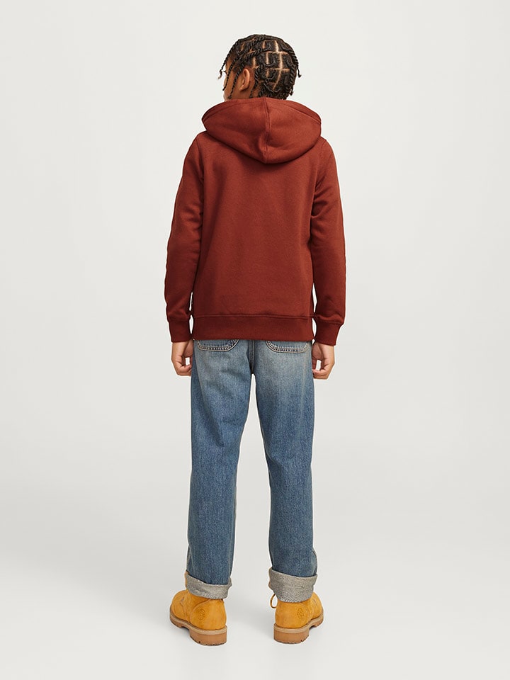 Dětská mikina JACK & JONES Junior Rot 8381598 Hoodie "Frederiksberg" in Rot - 5