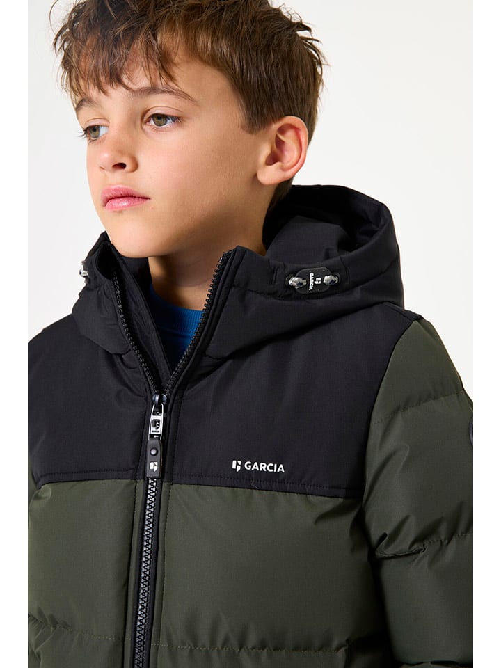 Garcia Khaki/ Schwarz 8418661 Steppjacke in Khaki/ Schwarz - 4