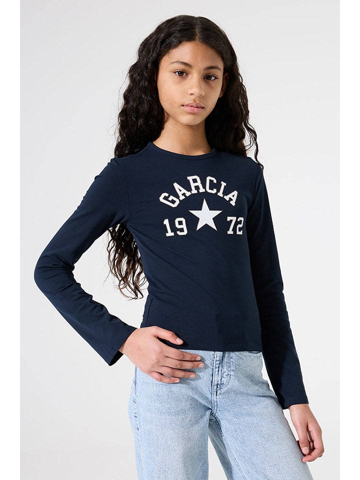 Tričko Garcia Dunkelblau 4662589 Longsleeve in Dunkelblau - 1