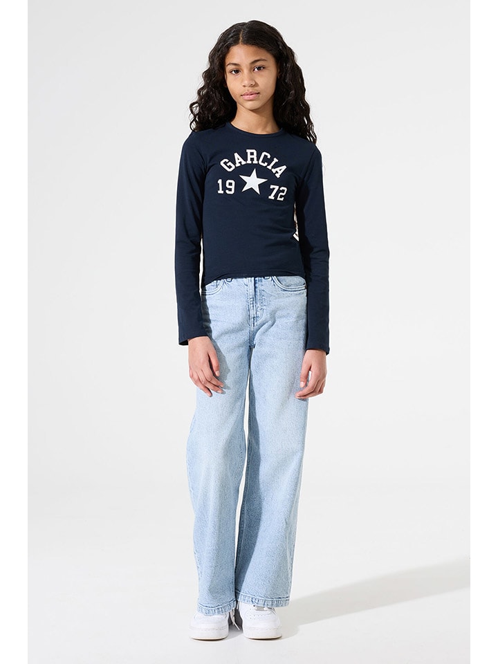 Tričko Garcia Dunkelblau 4662589 Longsleeve in Dunkelblau - 2