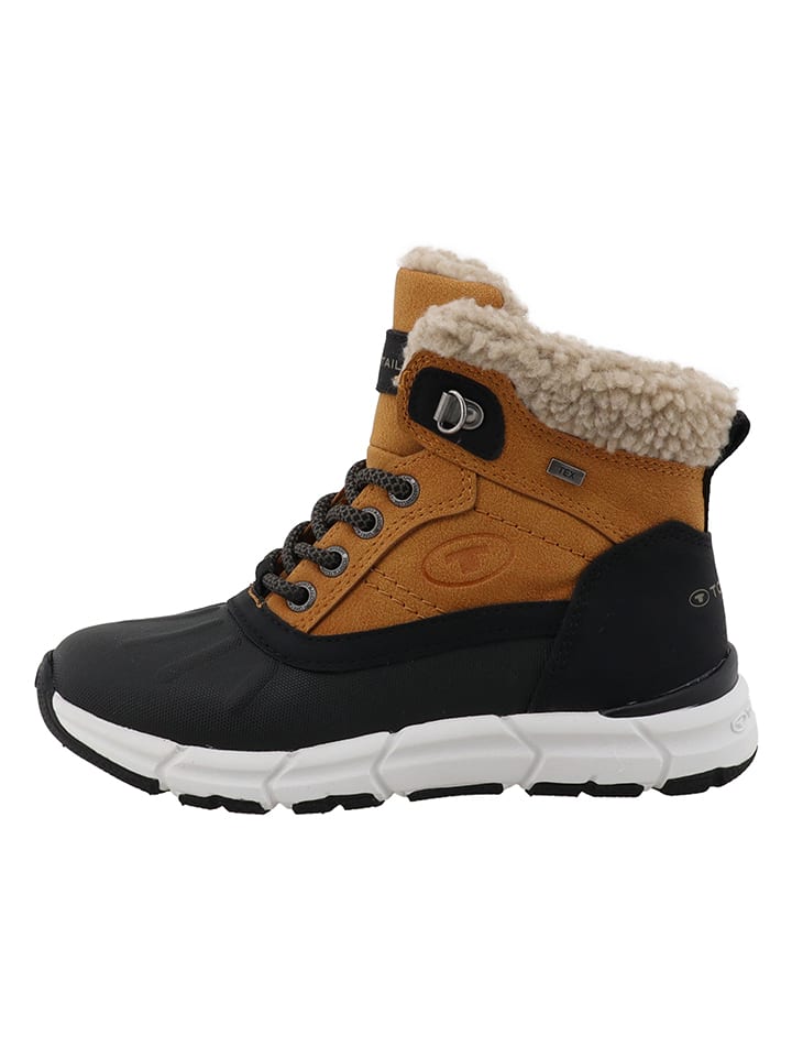 Boty Tom Tailor Hellbraun/ Schwarz 1728904 Winterboots in Hellbraun/ Schwarz - 1