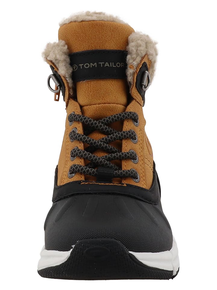 Boty Tom Tailor Hellbraun/ Schwarz 1728904 Winterboots in Hellbraun/ Schwarz - 2