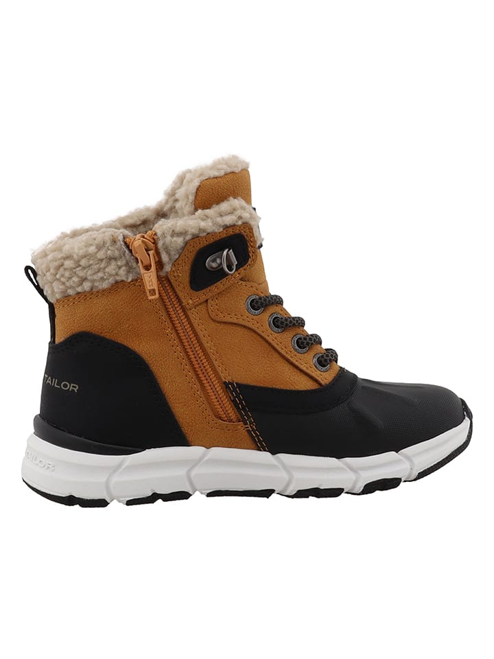 Boty Tom Tailor Hellbraun/ Schwarz 1728904 Winterboots in Hellbraun/ Schwarz - 3