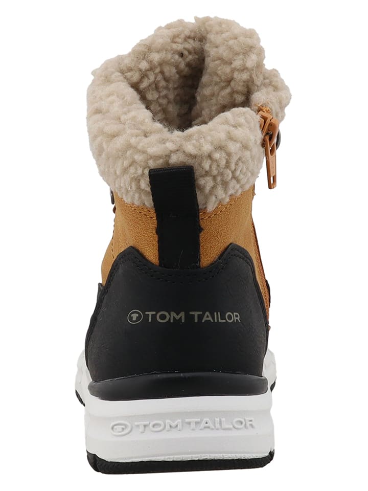 Boty Tom Tailor Hellbraun/ Schwarz 1728904 Winterboots in Hellbraun/ Schwarz - 4