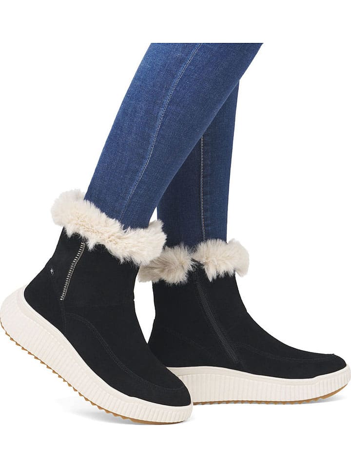 Kozačky rieker Schwarz 464296 Winterstiefel in Schwarz - 10