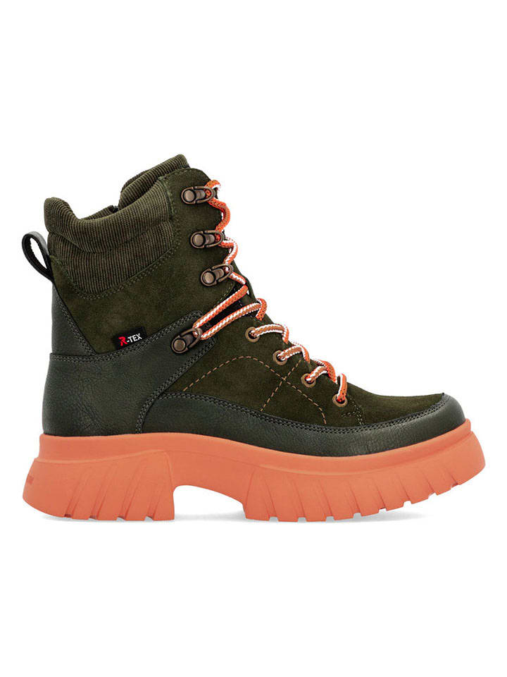 Boty rieker Khaki/ Schwarz 8954244 Boots in Khaki/ Schwarz - 3