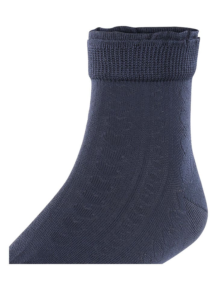 Falke Dunkelblau 832871 Socken "Romantic Net" in Dunkelblau - 4