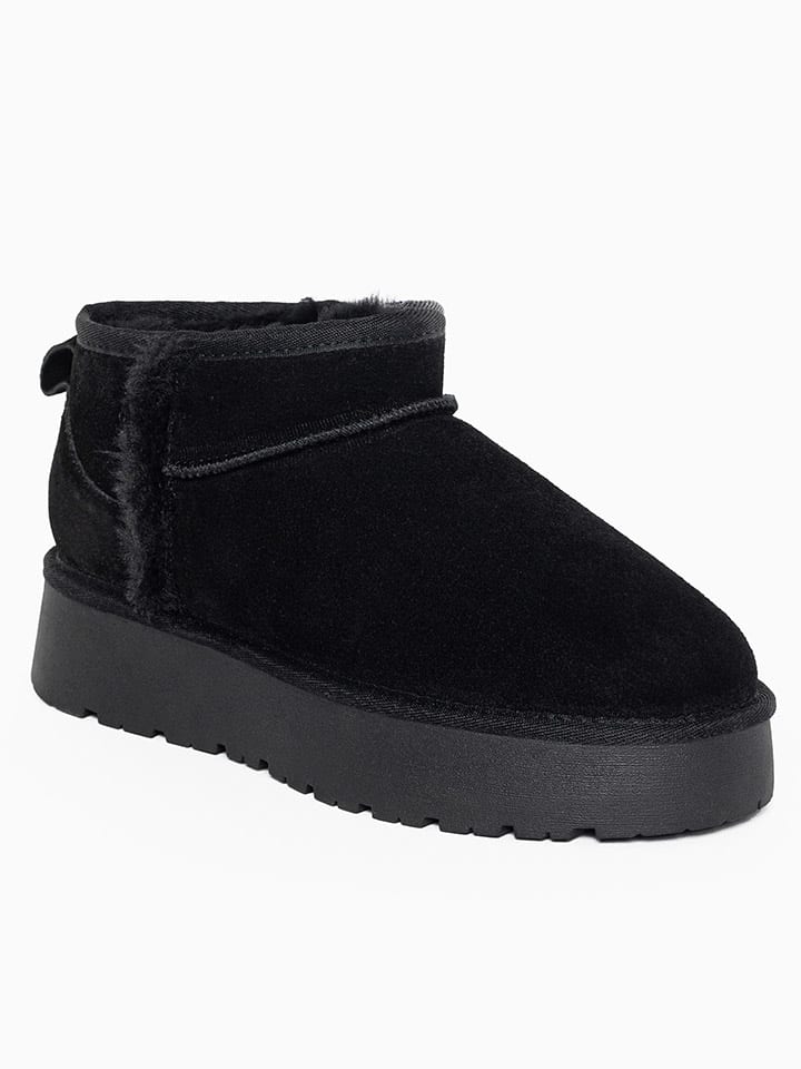 Boty Gooce Schwarz 8548246 Leder-Winterboots "Wizz" in Schwarz - 2