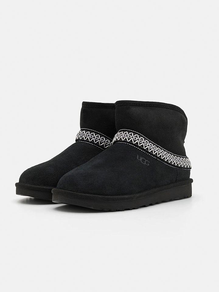 Boty UGG Schwarz 3214478 Leder-Boots"Crescent" in Schwarz - 2