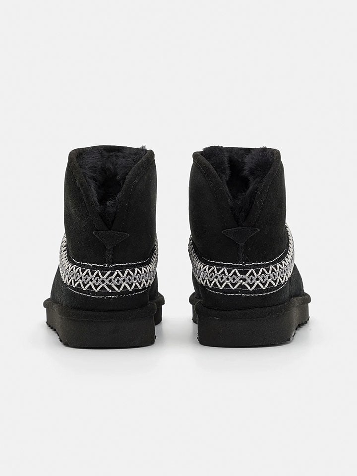 Boty UGG Schwarz 3214478 Leder-Boots"Crescent" in Schwarz - 3