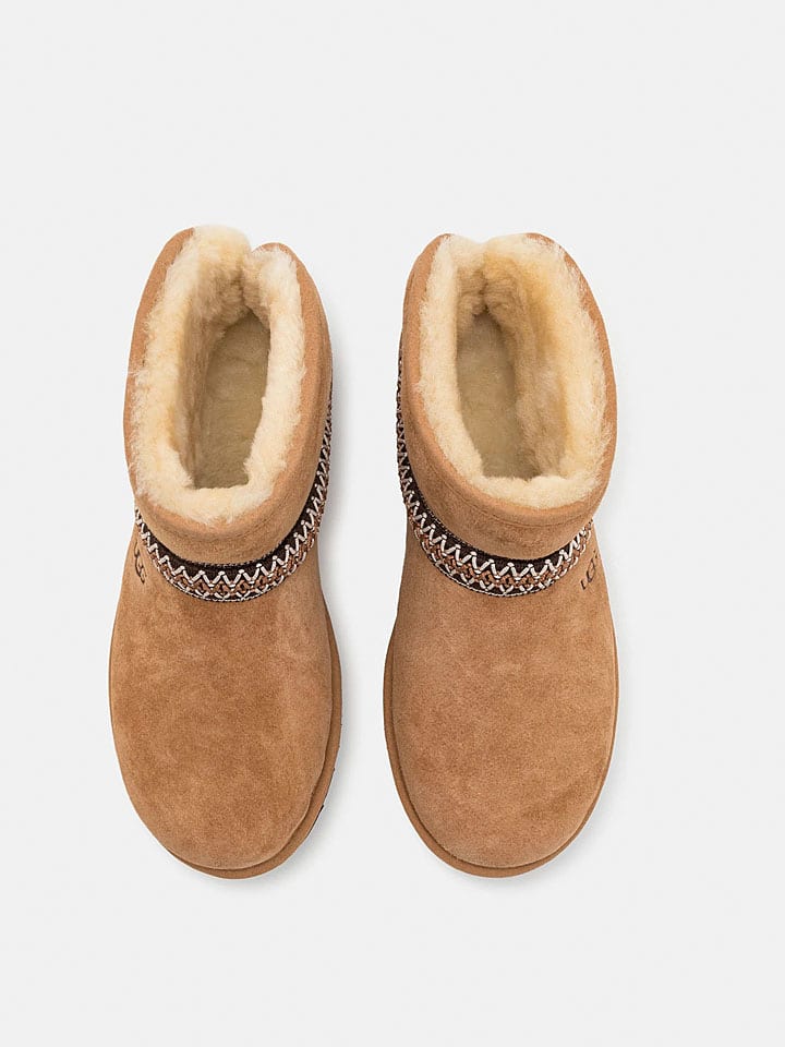 Boty UGG Hellbraun 2963871 Leder-Boots "Crescent" in Hellbraun - 4