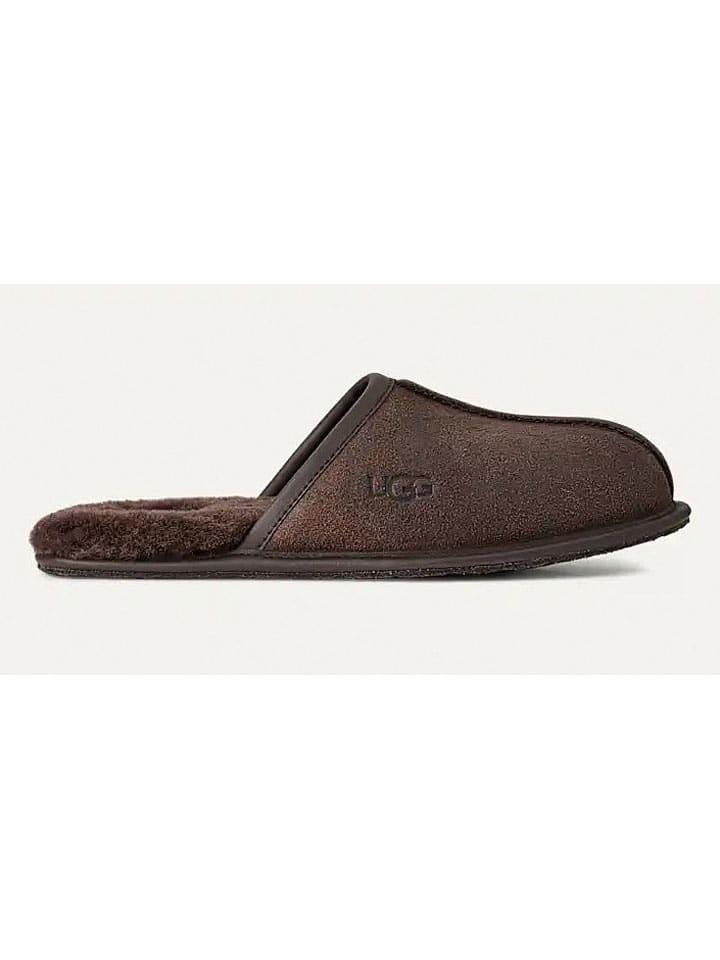 Boty UGG Braun 8265569 Leder-Hausschuhe "Scuff" in Braun - 1
