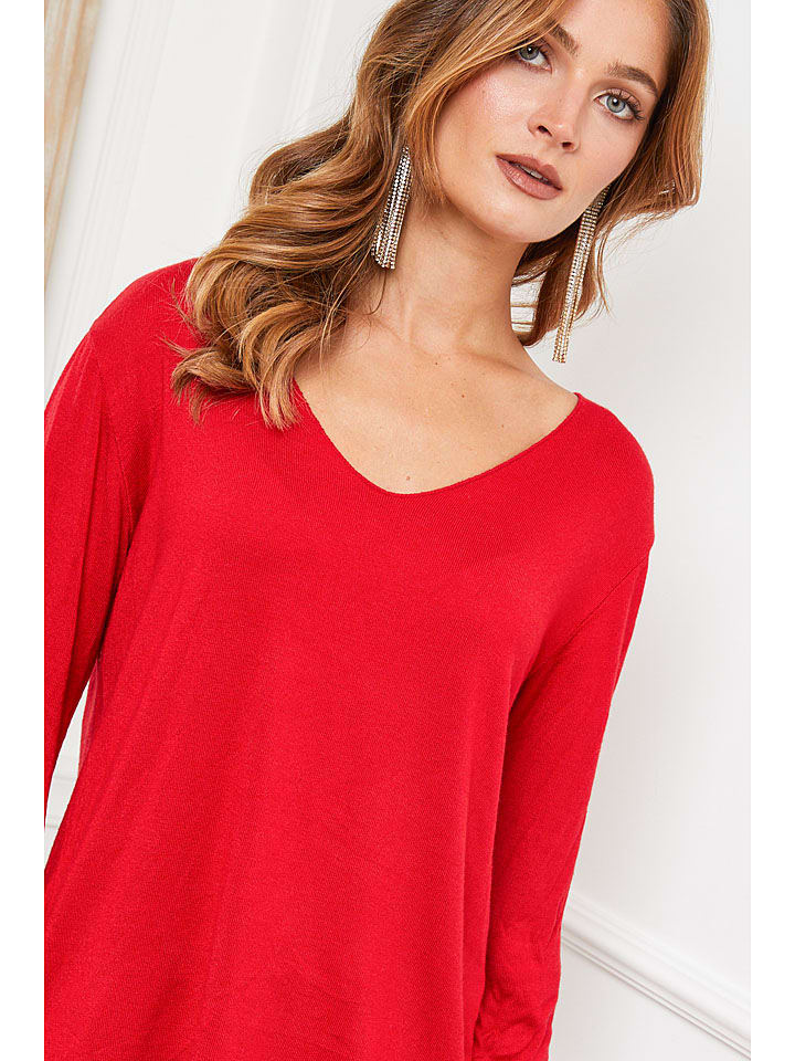 Joséfine Rot 6084209 Wollpullover "Abi" in Rot - 4