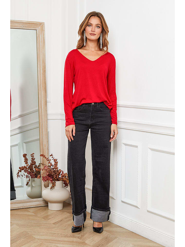 Joséfine Rot 6084209 Wollpullover "Abi" in Rot - 5