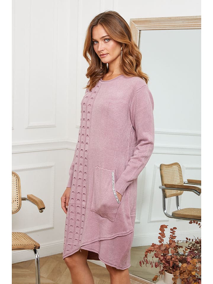 Šaty Joséfine Rosé 5556378 Strickkleid "Alfonse" in Rosé - 3