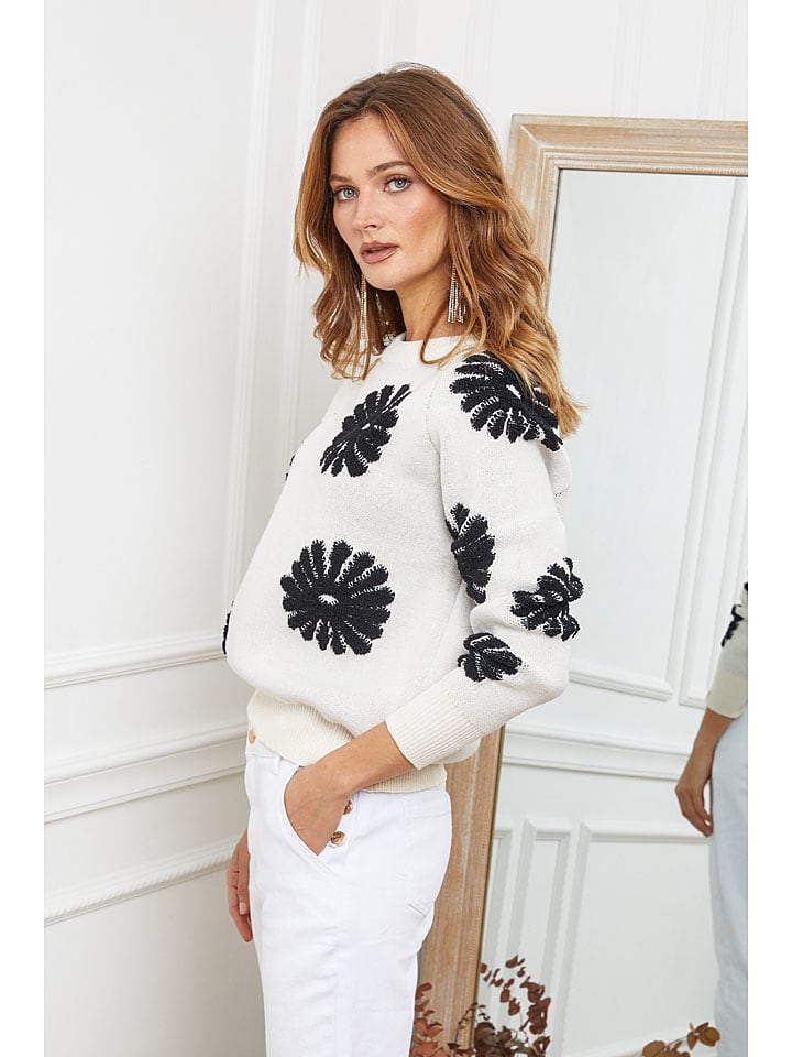 Joséfine Weiß/ Schwarz 893730 Pullover "Banshee" in Weiß/ Schwarz - 2