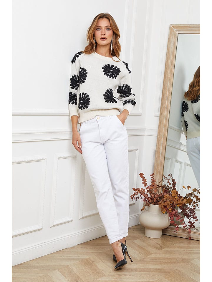 Joséfine Weiß/ Schwarz 893730 Pullover "Banshee" in Weiß/ Schwarz - 5