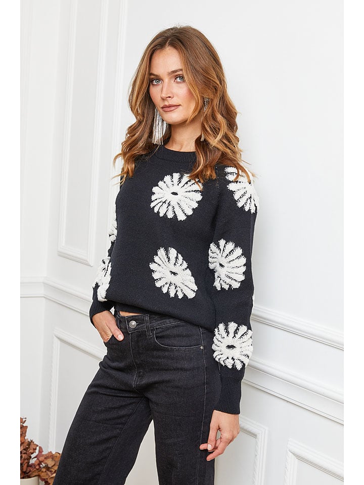 Joséfine Schwarz/ Weiß 999033 Pullover "Banshee" in Schwarz/ Weiß - 2