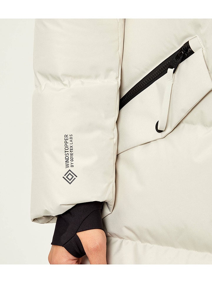 Dámska bunda Woolrich Creme 6678202 Daunenmantel "GTX" in Creme - 4