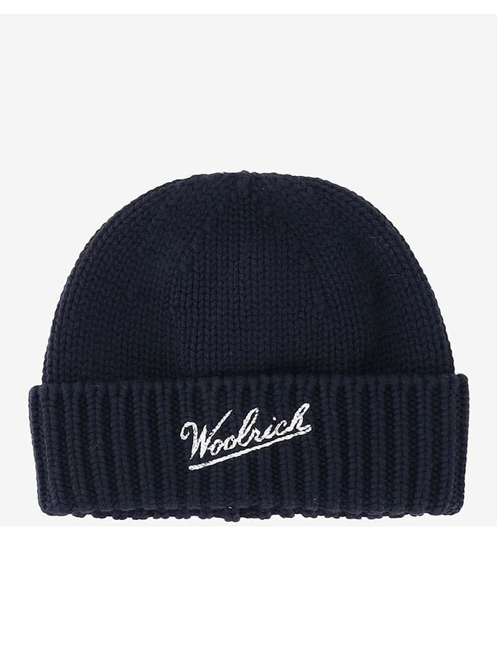 Čiapka Woolrich Dunkelblau 6154273 Merinowoll-Mütze in Dunkelblau - 1