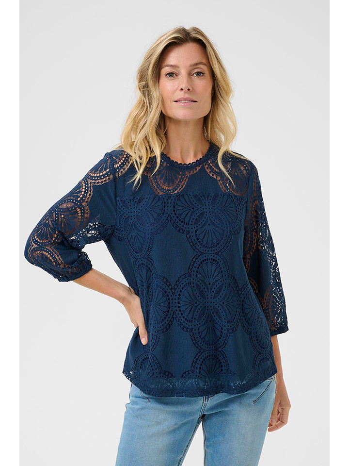 Cream Dunkelblau 8017883 Bluse in Dunkelblau - 3