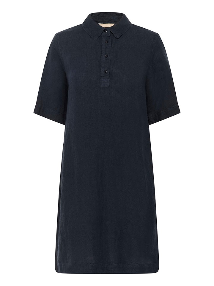 Šaty CULTURE Dunkelblau 6373750 Leinen-Kleid in Dunkelblau - 4
