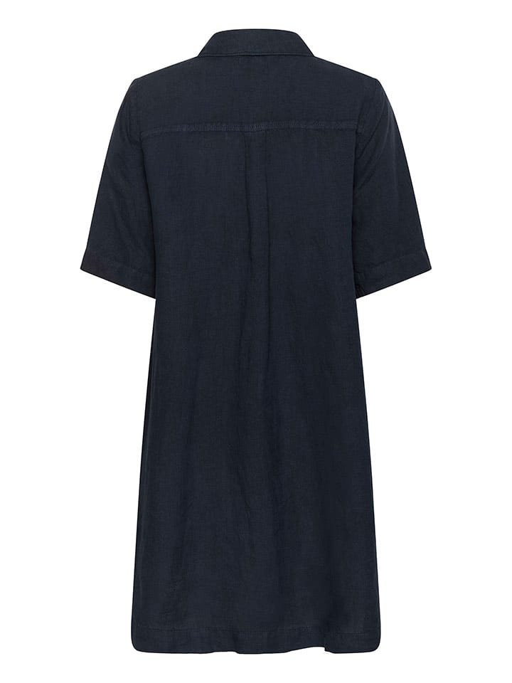 Šaty CULTURE Dunkelblau 6373750 Leinen-Kleid in Dunkelblau - 5