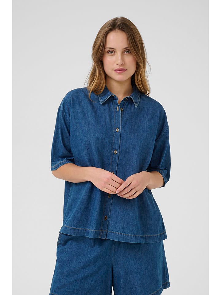 Košeľa CULTURE Blau 655762 Jeanshemd in Blau - 2