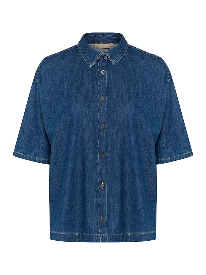Košeľa CULTURE Blau 655762 Jeanshemd in Blau - 4