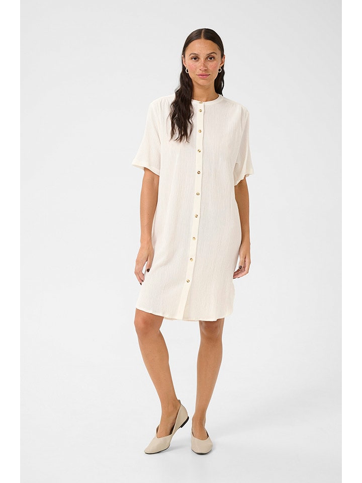 Šaty Kaffe Creme 8612607 Kleid in Creme - 1
