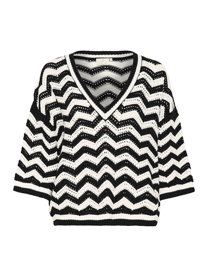 Sveter Kaffe Schwarz/ Weiß 4552781 Pullover in Schwarz/ Weiß - 4