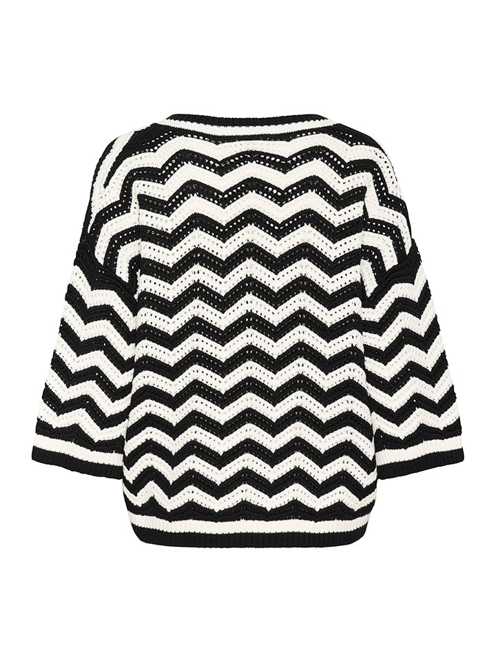 Sveter Kaffe Schwarz/ Weiß 4552781 Pullover in Schwarz/ Weiß - 5