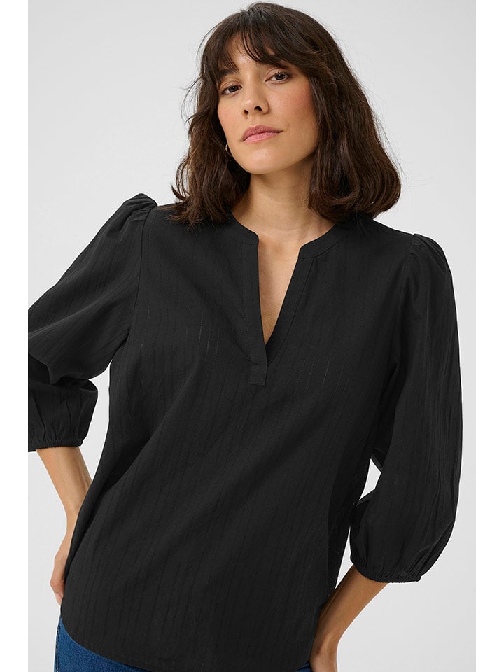 Kaffe Schwarz 3507536 Bluse in Schwarz - 3