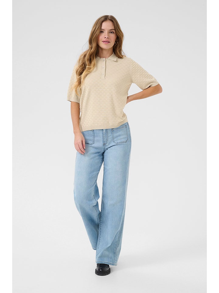 Tričko Kaffe Beige 7521441 Poloshirt in Beige - 1