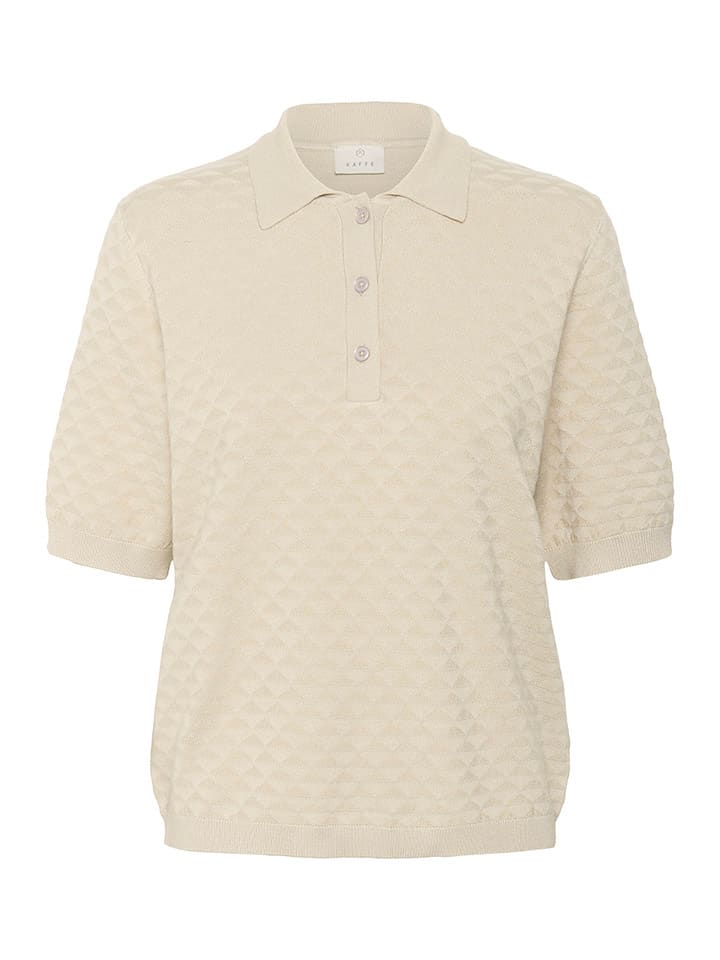Tričko Kaffe Beige 7521441 Poloshirt in Beige - 4