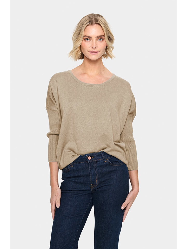 Sveter SAINT TROPEZ Beige 901572 Pullover in Beige - 2