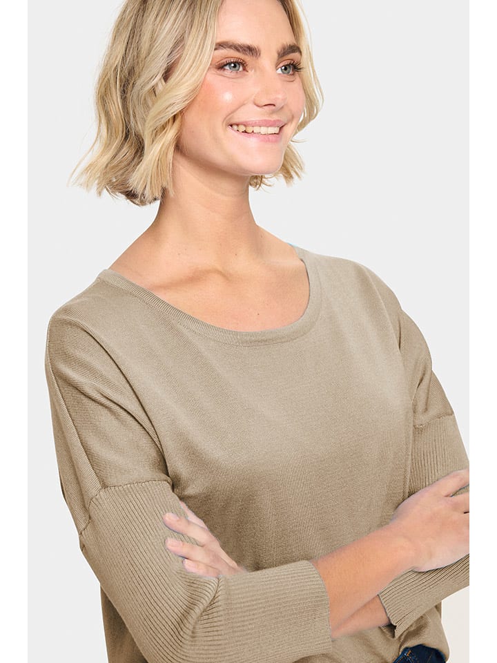 Sveter SAINT TROPEZ Beige 901572 Pullover in Beige - 4