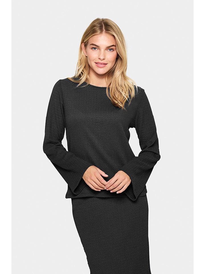 SAINT TROPEZ Schwarz 6643112 Bluse in Schwarz - 2