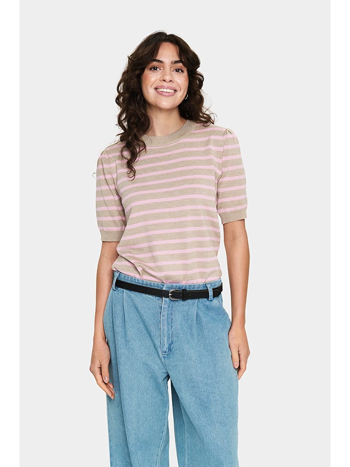 SAINT TROPEZ Beige 7967838 Strickshirt in Beige - 2