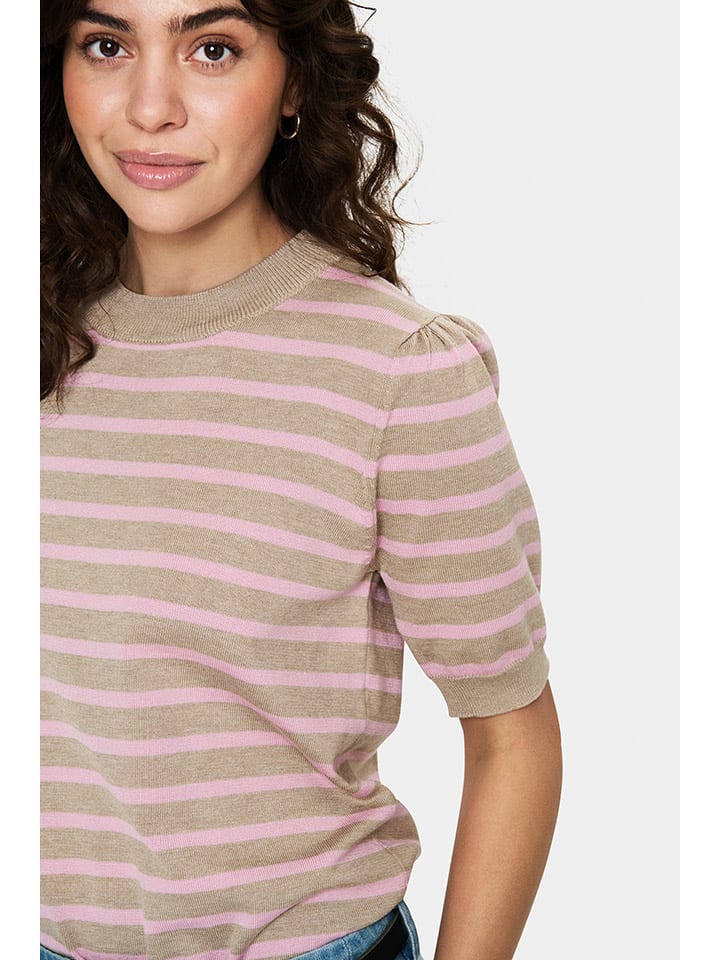 SAINT TROPEZ Beige 7967838 Strickshirt in Beige - 4
