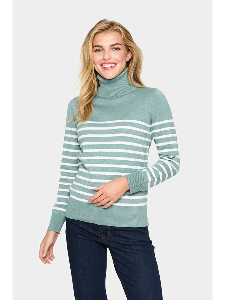 Sveter SAINT TROPEZ Türkis 893356 Rollkragenpullover in Türkis - 2