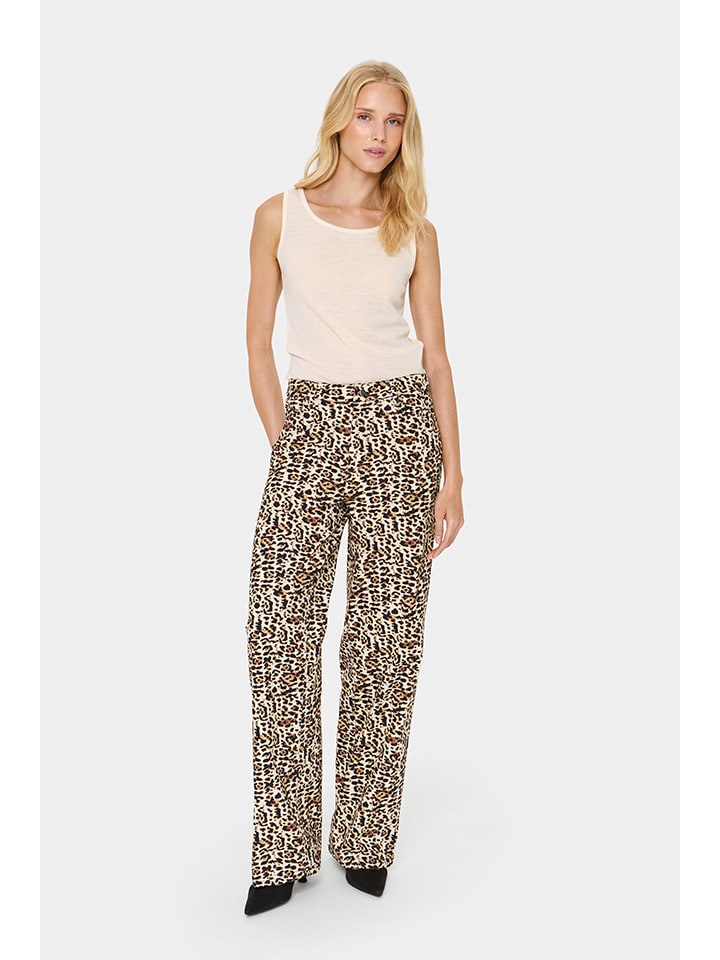 Nohavice SAINT TROPEZ Beige/ Schwarz 6287666 Hose in Beige/ Schwarz - 1