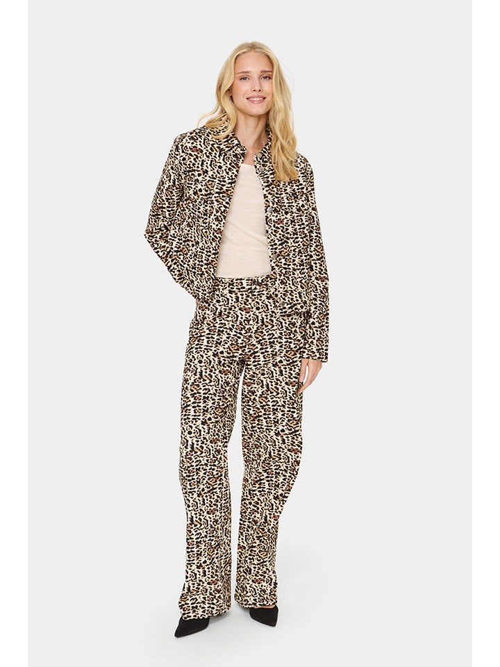 Dámska bunda SAINT TROPEZ Beige/ Schwarz 1890329 Hemdjacke in Beige/ Schwarz - 1