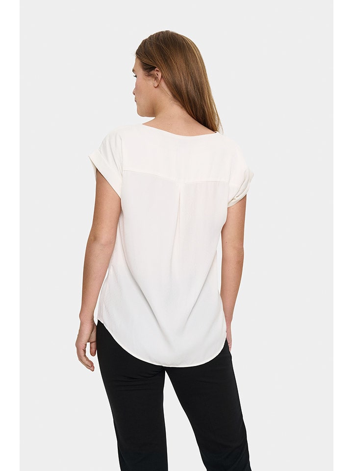 SAINT TROPEZ Creme 7811818 Bluse in Creme - 3