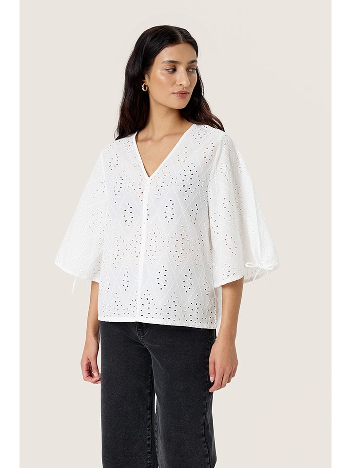 Soaked in Luxury Creme 6080569 Bluse in Creme - 2