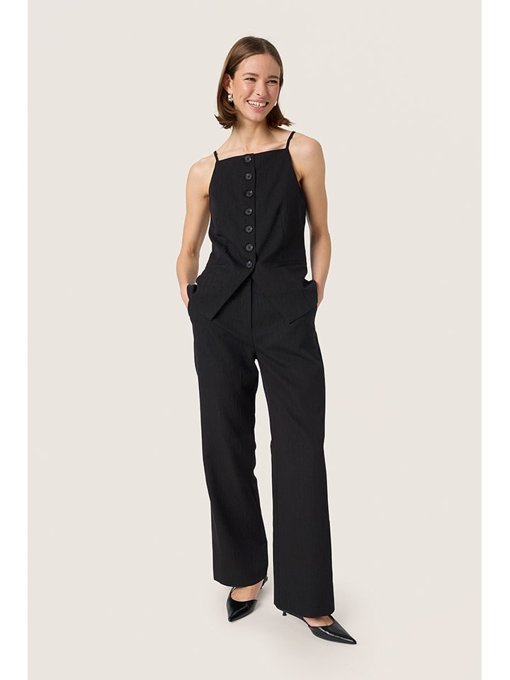 Nohavice Soaked in Luxury Schwarz 7728073 Marlenehose in Schwarz - 1